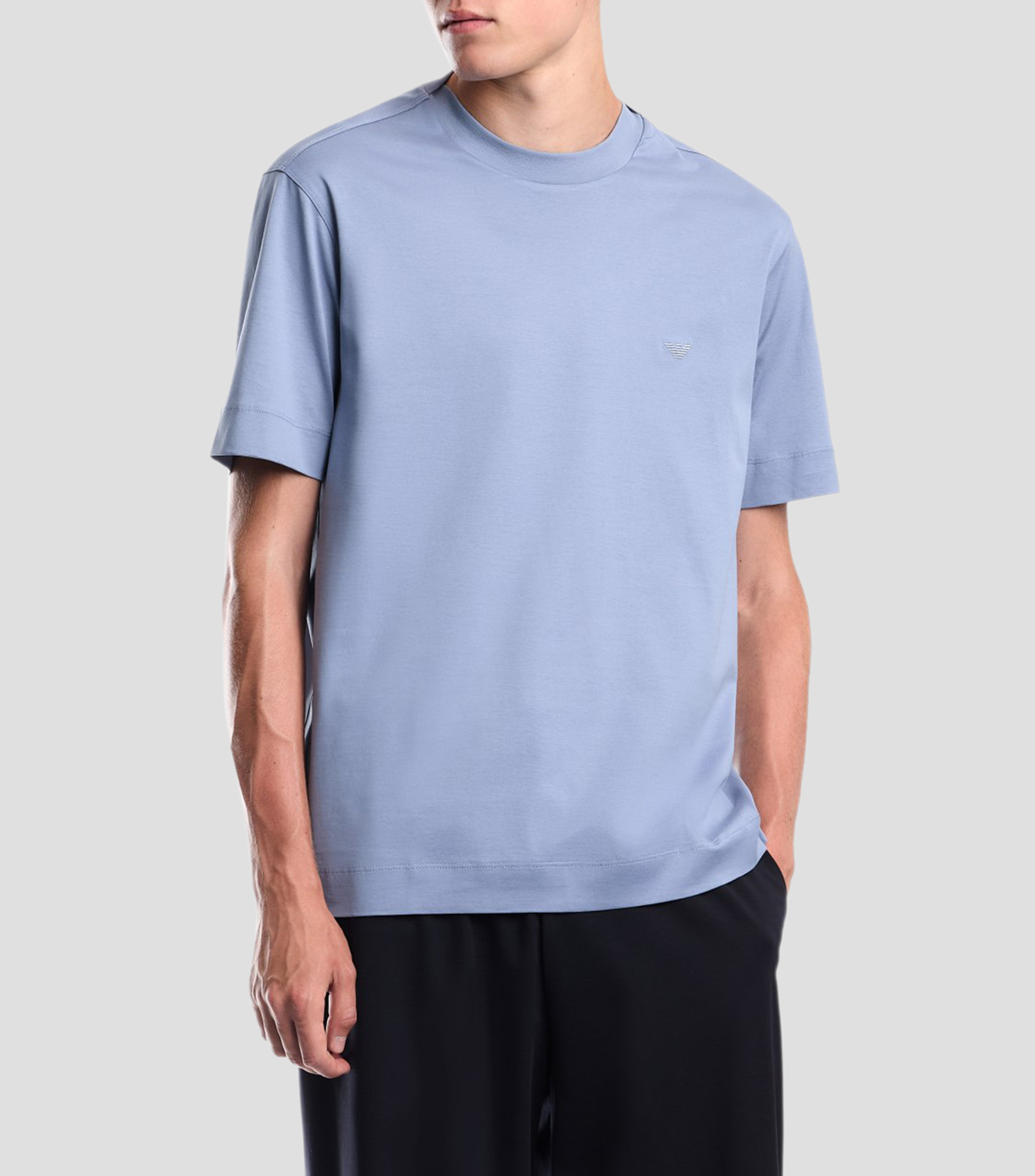 Playera cuello redondo manga corta lisa Hombre
